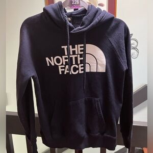 The North Face Navy Blue Hoodie with White Logo Size XS #226